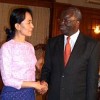 Aung San Suu Kyi meets Ibrahim Gambari during the latest visit of the UN envoy to Burma Credit: UNIC