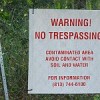 A warning sign in the town of Tallevast, Florida. Credit: Heather R.