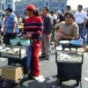 Street vendors hawking their wares in Lima. Credit: Courtesy of the Community Development Association