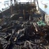 All that remains of Al-Habil's fishing trawler. Credit: Eva Bartlett