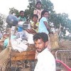 Meagre belongings loaded on a tiller, this Tamil family flees the fighting around Kilinochchi. Credit: IPS Correspondents