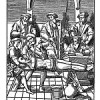 Sixteenth century woodcut depiction of "The Water Torture". Credit: Praxis Rerum Criminalium (1556)
