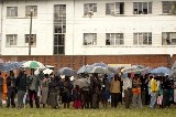 Voters queue to cast ballots in Harare, for the 2005 parliamentary poll. (Photo: Nadine Hutton) Credit: PictureNET Africa Voters queue to cast ballots in Harare, for the 2005 parliamentary poll. (Photo: Nadine Hutton) Credit: PictureNET Africa