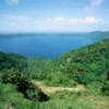 Laguna de Apoyo, a volcanic crater lake in southwest Nicaragua, is threatened by deforestation. - Photo Stock