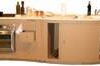 Recycled cardboard kitchen cabinets, designed by Marco Capellini. - Matrec