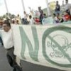 Protests in Honduras against unsustainable mining practices. - 