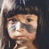 A Sateré-maué girl in the Brazilian Amazon. - Photo Stock