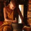 Buddhist monk and traditional healer in Thailand. - Photo Stock