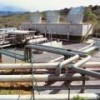 Piping a the Miravalles geothermal power station. - ICE