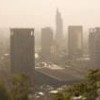 The dangerous haze that envelopes Santiago. - Photo Stock