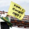 Greenpeace activists block a soybean shipping port in the Amazon. - Greenpeace