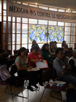Participants in the Mexican hearing on climate justice. / Credit:Emilio Godoy/IPS